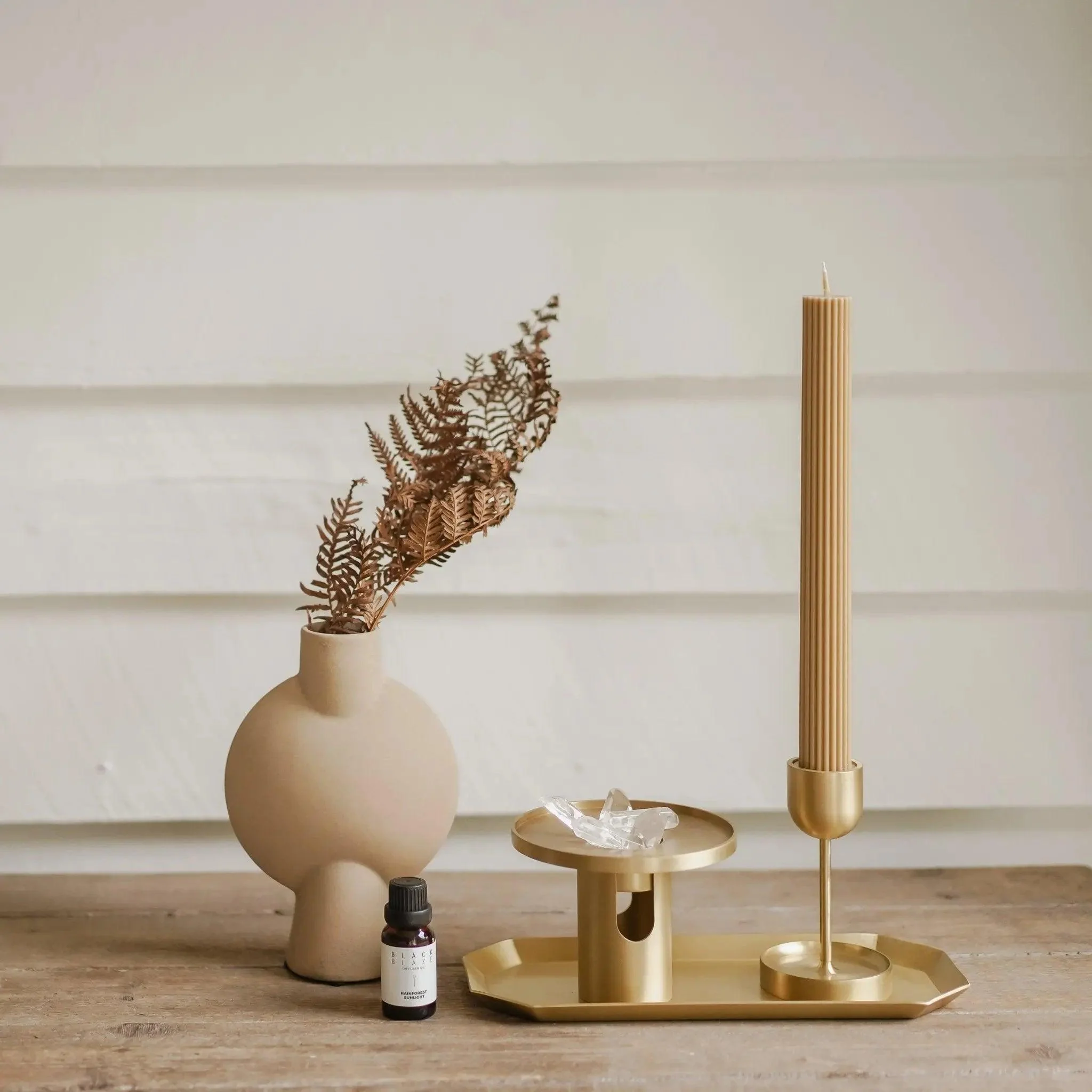 Column Pillar Candle Duo - Honey - Image 5