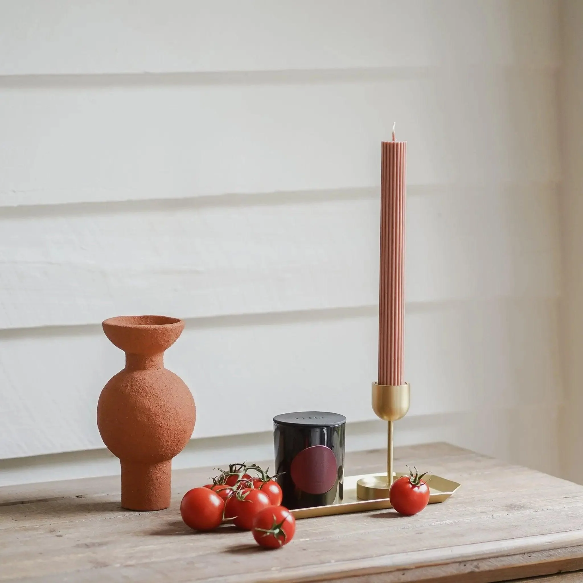 Column Pillar Candle Duo - Peach - Image 4