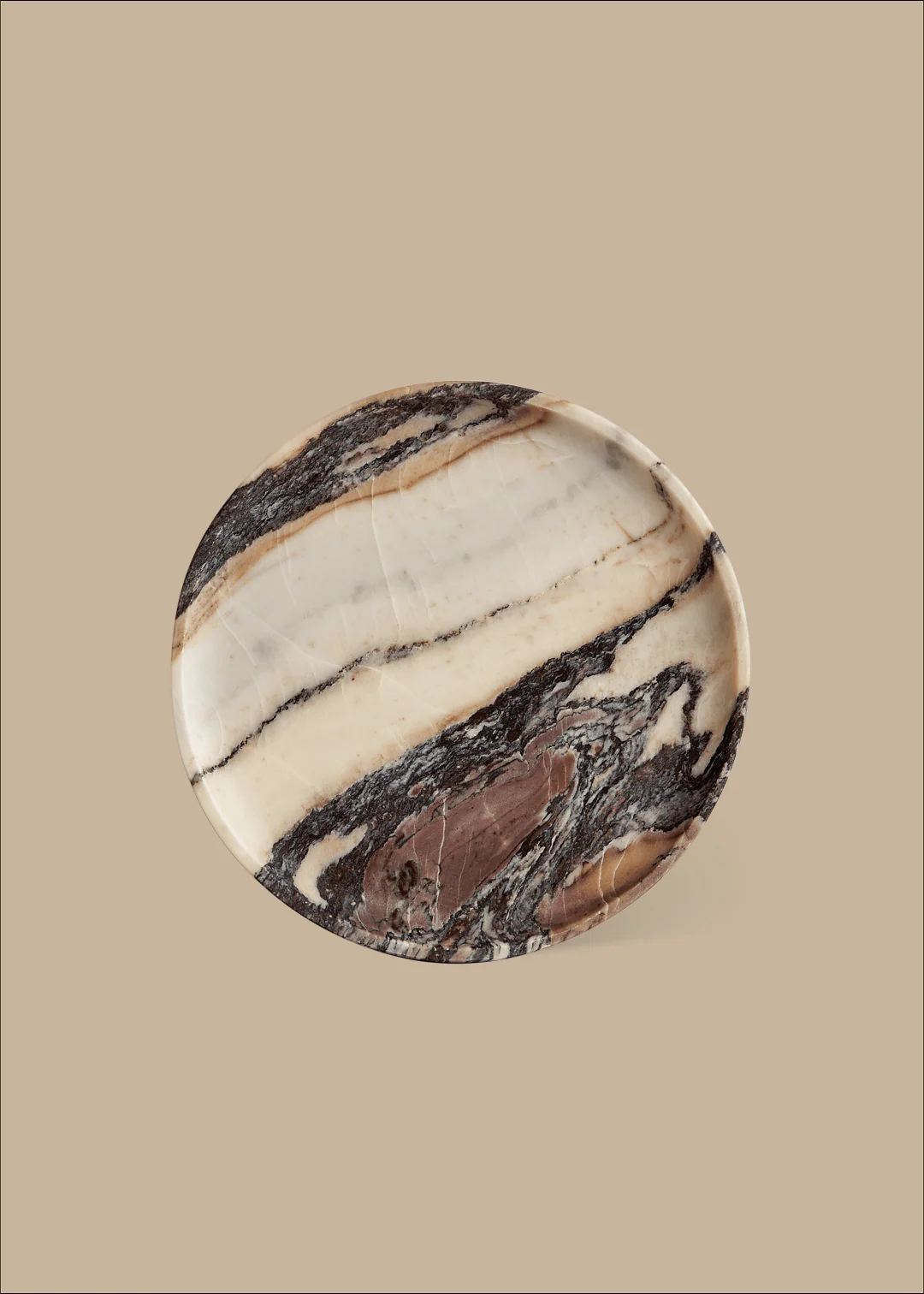 Linea Round Marble Tray - Image 10